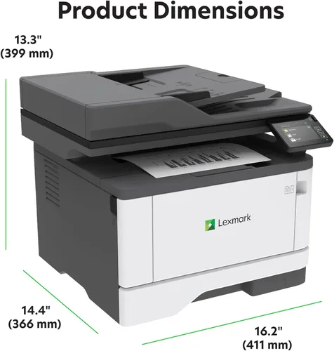 Vista 5 de Lexmark MX431adw Impresora láser monocromática multifunción con pantalla táctil, copiadora, escáner, escaneo automático a doble cara, inalámbrica