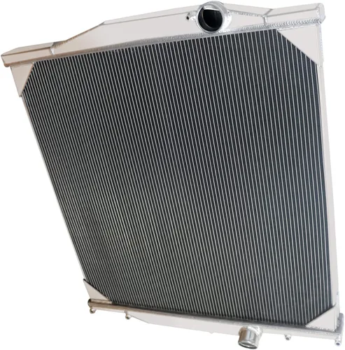 Vista 4 de Radiador para 1996-2009 Volvo VN VNL VNM WC WI WX 1003406 1003424 y 2005-2007 Mack CXN 11.9L 6 Diesel, 2 filas de radiador de aluminio