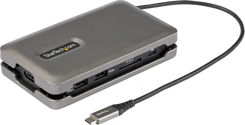 Vista 9 de StarTech Estación de acoplamiento USB-C para MacBook Pro M1 M2 M3 M4 y Windows, 4K 60Hz HDMI, HDR, USB 10Gbps Hub, carga de portátil de 100 W, GbE