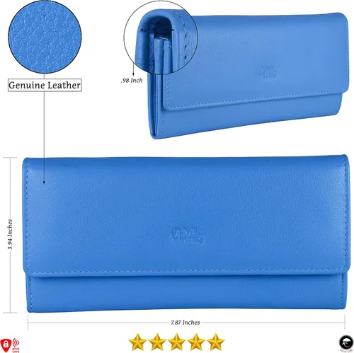 Vista 4 de Mou Meraki - Cartera de piel para mujer