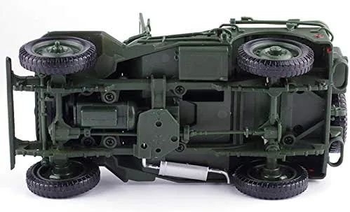 Vista 6 de Coche de vehículos Willys de la Segunda Guerra Mundial 1:18 para regalos