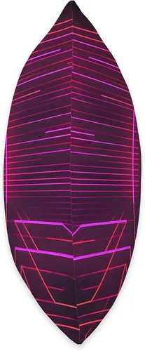 Vista 2 de PP Accessories Retrowave Art 80s Vaporwave Synthwave Throw Pillow, 16x16, Multicolor