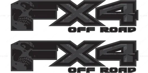 Vista 19 de FX2 - Calcomanías deportivas F para camión, 4 x 4, lado de la cama (juego de 2)