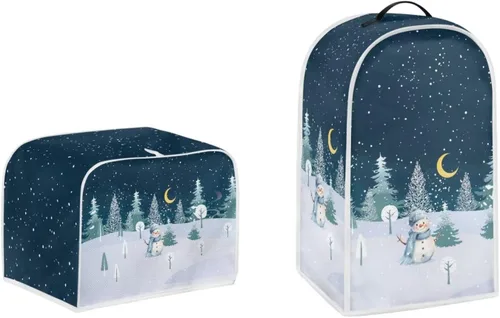 Vista 39 de doginthehole Funda para licuadora y tostadora, 2 rebanadas estéticas de estrellas de mar con estampado de conchas marinas para batidora o cafetera