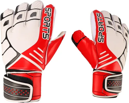 Vista 8 de ZJchao Guantes de portero de fútbol duraderos de látex antideslizantes para adultos, material de malla con diseño de malla de primera calidad
