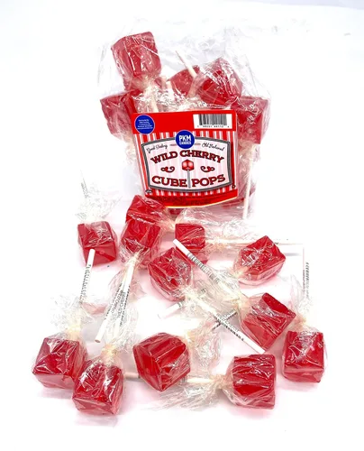 Vista 7 de PKM Candies - Paquete de 12 chupones cuadrados cuadrados de moda antigua: paquete de ventosas con sabor envuelto individualmente por Espeez - Party