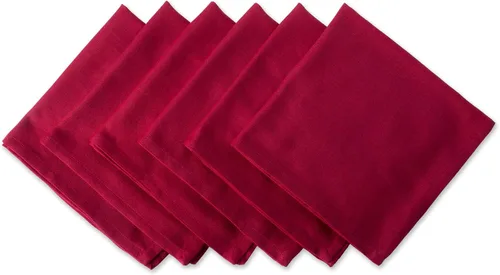 Vista 45 de DII - Colección de mesa jaspeado, juego de manteles individuales, 3x19 pulgadas, albaricoque, 6 piezas