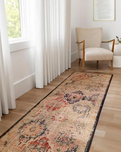 Vista 3 de Loloi Jocelyn Collection JOC-07 - Alfombra de pasillo de 2 pies 3 pulgadas x 7 pies 6 pulgadas, diseño caqui/multicolor, 0.38 pulgadas de grosor