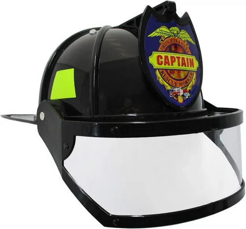 Vista 2 de Nicky Bigs Novelties Morph - Disfraz de bombero duro, casco de bombero duro, accesorios de bombero, ajustable