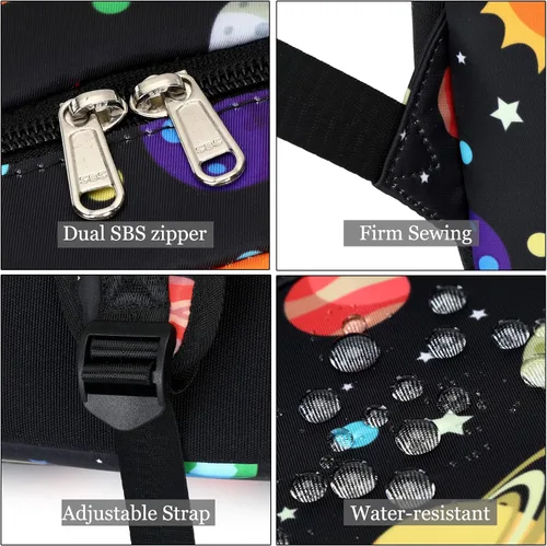 Vista 6 de OctSky Mochila de camuflaje para niños con lonchera para lápices para escuela primaria, secundaria, mochila de viaje