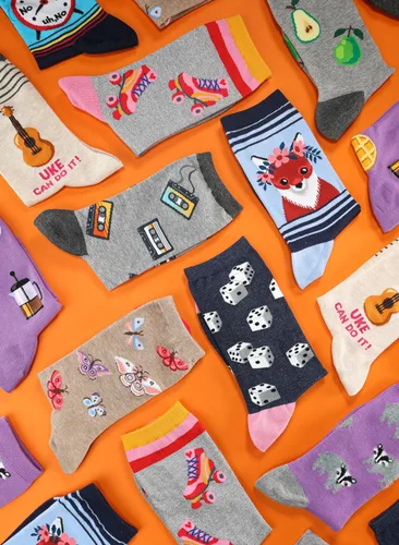 Vista 2 de Hot Sox Women's Cute Animal Anklet Socks-Cool & Fun Pet Dog Cat Ear Penguin Fashion Novelty Gifts