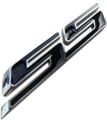 Vista 2 de Set de 3 unidades de placa pequeña con insignia SS autoadhesiva, con letras inclinadas, para Chevy IMPALA COBALT Camaro 2010 2011 2012 2013 2014