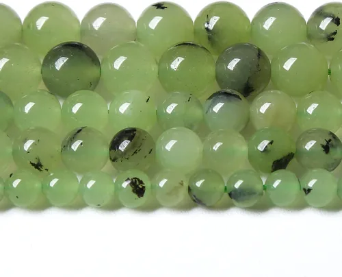 Vista 120 de 4MM 86 piezas Cuentas sueltas de piedra natural de amazonita calcedonia para hacer joyería DIY Pulsera Collar 1 hebra