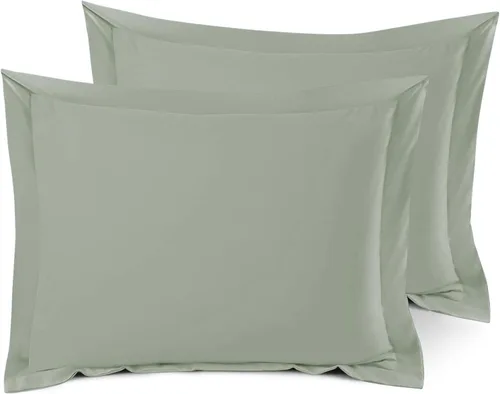 Vista 18 de Nestl Juego de 2 fundas tipo sham de almohada suaves - Fundas de almohada de microfibra de doble cepillado - Fundas de almohada de cama premium