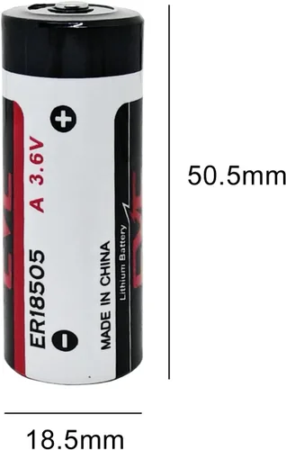 Vista 2 de WEIMAA - Paquete de 10 baterías de litio ER18505 de 3.6 V 4000 mAh tamaño A batería de litio primaria con conector 2.0 10 Pack