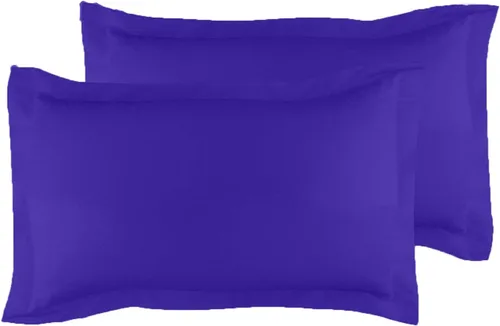 Vista 60 de Crown Collection Juego de 2 fundas de almohada estándar de 20 x 26 pulgadas, hipoalergénicas de 600 hilos, 100% algodón egipcio, fundas de almohada