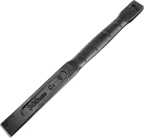 Vista 10 de WEDO Cincel plano, grado industrial, tamaño 8 pulgadas, longitud 7.874 in, acero CR-V, forjado a presión, tratamiento térmico, pulido negro