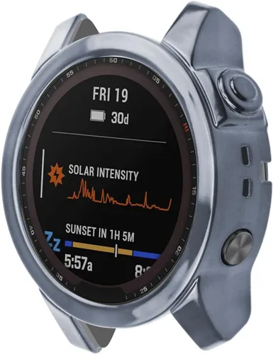 Vista 8 de Funda protectora de pantalla compatible con Garmin Fenix 7/Fenix 7 Solar/Fenix 7 Sapphire Solar Smartwatch Accesorios TenCloud Covers Funda