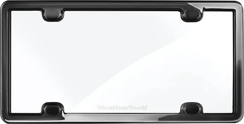 Vista 2 de WeatherTech ClearCover - Cubierta de lente de acrílico transparente con marco duradero que protege las matrículas, color negro