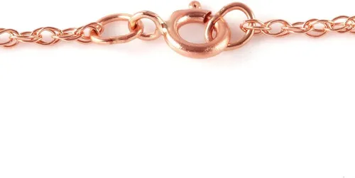 Vista 3 de Galaxy Gold GG Collar con colgante de ópalo natural en forma de corazón de oro rosa de 14 quilates