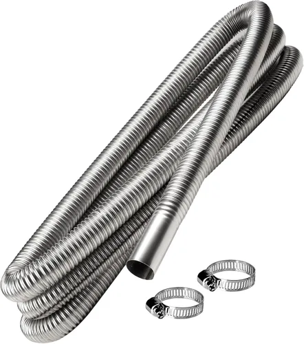 Vista 7 de KXKZREN Tubo de escape de acero inoxidable 24.5mm de diámetro interior Tubo de extensión de escape para calentador de estacionamiento de aire