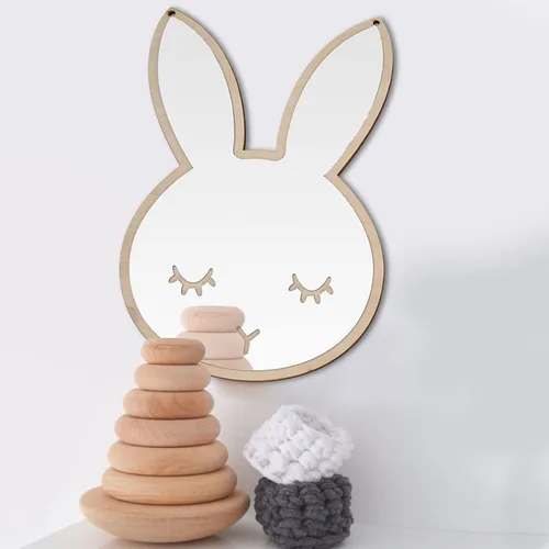 Vista 7 de TITA-DONG Espejo acrílico 3D con forma de nube, calcomanía decorativa de acrílico nórdico para pared, decoración del hogar, decoración del hogar