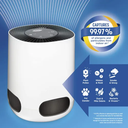 Vista 6 de Clorox Filtro de repuesto para purificador de aire de habitación grande, 1,500 pies cuadrados de capacidad y 11011, 1 unidad y purificadores de aire