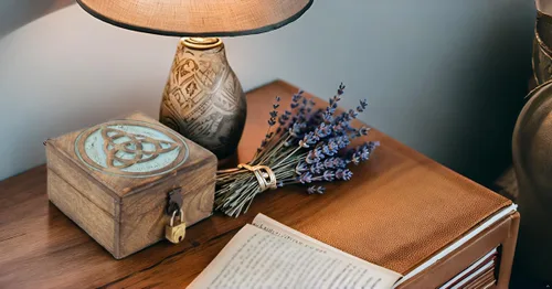 Vista 4 de Joyero decorativo de madera hecho a mano con cerradura y llave, organizador de joyas, caja de recuerdos, cofre del tesoro, caja de reloj, caja