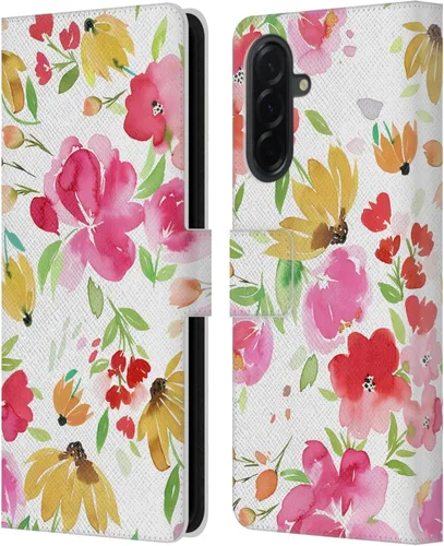 Vista 201 de Head Case Designs Officially Licensed Ninola Butterfly Nature Spring Floral Leather Wallet Case Compatible with Samsung Galaxy A07 4G