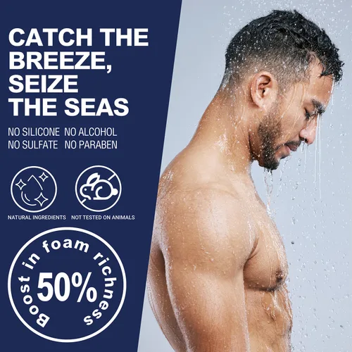Vista 5 de Body & Earth Regalos para hombre, 3 cestas de regalo con aroma fresco del océano para hombres, regalos de cumpleaños, regalos de Navidad para hombres