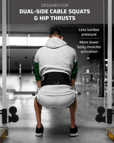 Vista 6 de THEFITGUY Paquete de flexibilidad y fuerza: correa de máquina de cable de fijación múltiple y correa de estiramiento cuádruple para entrenamiento