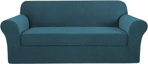 Vista 53 de H.VERSAILTEX - 2 fundas protectoras de licra suave Jacquard para respaldo de silla, lavable a máquina