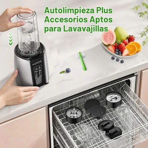 Vista 6 de KOIOS Smoothie Blender, 1000W, Blenders Smoothies and Shakes, Frozen Drinks