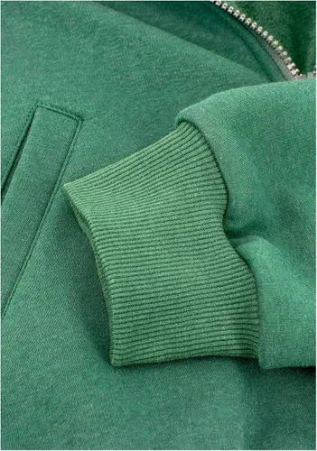 Vista 7 de C-ZOFEK Disfraz de anime, chaqueta verde con cuello de piel, Verde