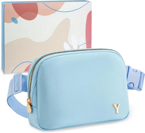 Vista 29 de COSHAYSOO Riñonera personalizada con letra inicial para mujeres, adolescentes, niñas de 13 a 15 años, 14 a 16, 16 a 18, 19 a 25 años, regalos