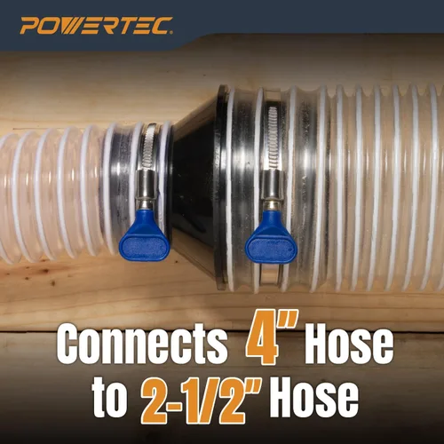 Vista 5 de POWERTEC 70136 cono reductor de 4" a 2-1/2".