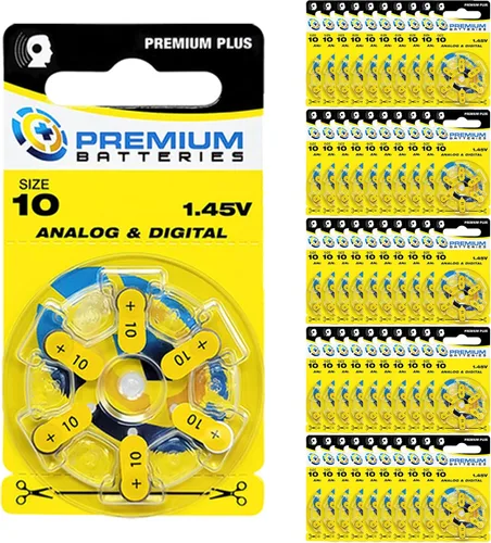 Vista 29 de Pilas Premium para audífonos, tamaño 10, 1.45V, con pestaña amarilla (6 pilas)
