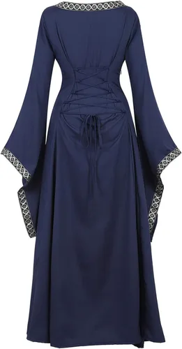 Vista 74 de Kranchungel - Vestidos renacentistas de estilo medieval/irlandés/campesino para mujer; disfraz de hada, para bailes