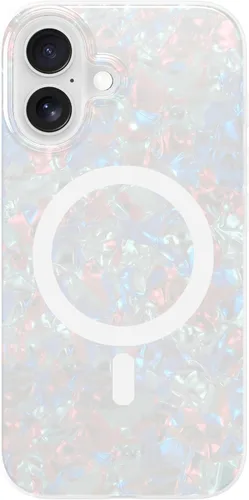 Vista 64 de LONLI Hue - para iPhone 15 Pro Max [Compatible con Magsafe] - Funda de teléfono floral dorada - [Amortiguador de 360°] - Funda de teléfono linda