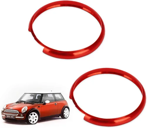 Vista 3 de auovo Funda para llavero Mini Cooper Smart Key Ring de repuesto para accesorios Mini Cooper (azul + rojo)