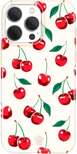 Vista 90 de VELVET CAVIAR Funda para iPhone 15, compatible con MagSafe, probada en caídas de 10 pies, Berry Baby