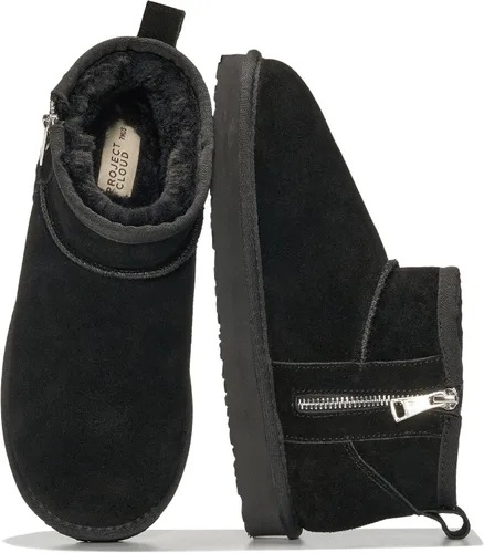 Vista 11 de Project Cloud 100% Cuero Genuino Botas Botas de Tobillo para Mujer Zapatos Castaño