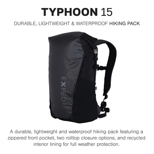 Vista 2 de Exped Mochila de senderismo Typhoon Negro