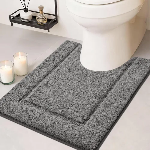 Vista 59 de IM HOME Tapetes de baño, felpa ultra suave, de microfibra esponjosa, absorbente, parte trasera antideslizante, lavable a máquina, tapetes para suelo