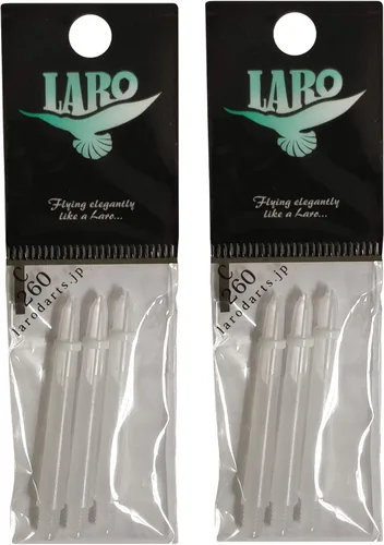 Vista 5 de L-style Laro Locked Dart Shafts – Lightweight Plastic Shafts for Soft Tip & Steel Tip Darts Claro