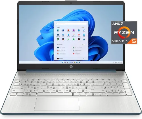 Vista 4 de HP Laptop empresarial FHD 2022 de 15.6 pulgadas, CPU AMD Ryzen 5 5500U de 6 núcleos (Beat i7-1160G7, hasta 4 GHz), 16 GB de RAM, SSD PCIe NVMe