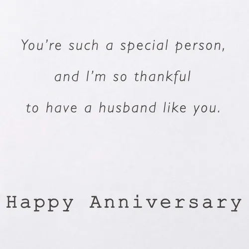 Vista 4 de American Greetings Tarjeta de aniversario para marido (You're such a special person)