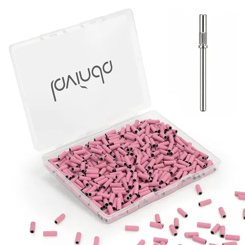 Vista 16 de Lavinda Brocas para taladro de uñas de 3/32 pulgadas de fácil remoción para bandas de lijado, mandril pequeño profesional de acero inoxidable de 3.1