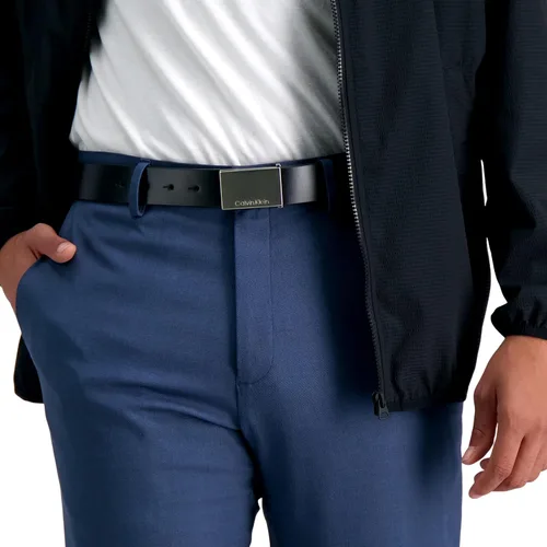 Vista 5 de Calvin Klein Cinturón de hebilla con logotipo grabado casual para hombre