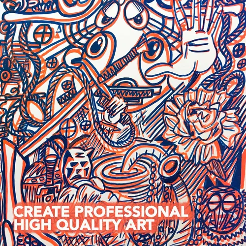Vista 6 de Krink K-11 Juego de 12 marcadores de pintura – Marcadores de pintura acrílica de arte fino vibrante y opaco – Marcadores artísticos para superficies